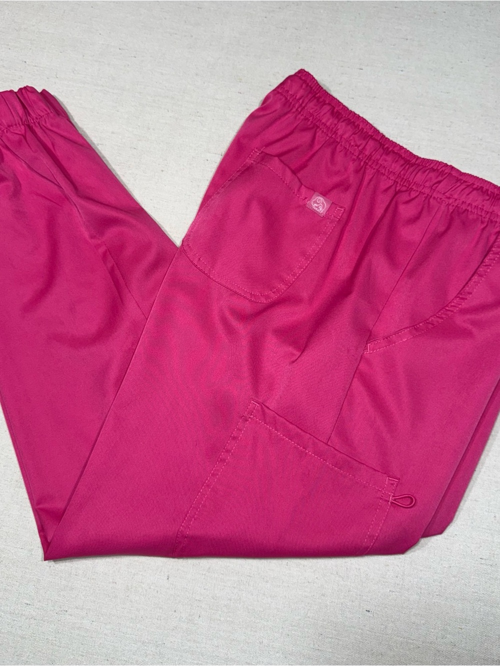 Mini Marilyn by MediChic - Pink Elastic-Waist Scrub Pants - Size XL